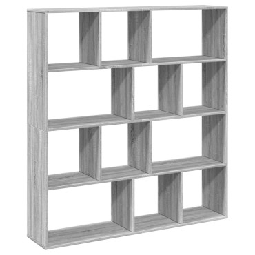 vidaXL Βιβλιοθήκη Γκρι Sonoma 132x29x141,5cm από Επεξεργασμένο Ξύλο 1 τεμ.