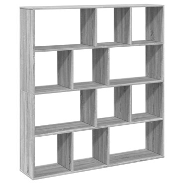 vidaXL Βιβλιοθήκη Γκρι Sonoma 132x29x141,5cm από Επεξεργασμένο Ξύλο 1 τεμ.