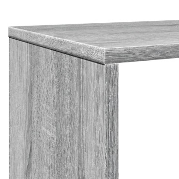 vidaXL Βιβλιοθήκη Γκρι Sonoma 132x29x141,5cm από Επεξεργασμένο Ξύλο 1 τεμ.