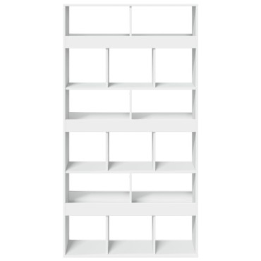 vidaXL Βιβλιοθήκη/Διαχωριστικό Χώρου Λευκό 100x33x187,5cm Επεξ. Ξύλο 1 τεμ.