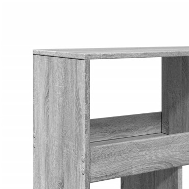 vidaXL Βιβλιοθήκη/Διαχωριστικό Χώρου Γκρι 100x33x187,5cm Επεξ. Ξύλο 1 τεμ.