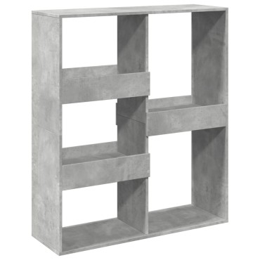 vidaXL Βιβλιοθήκη/Διαχωριστικό Χώρου Γκρι 100x33x115cm Επεξ. Ξύλο 1 τεμ.