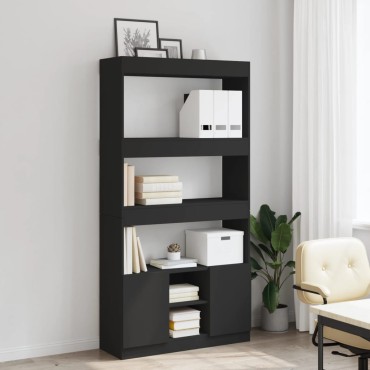 vidaXL Ντουλάπι Μαύρο 92x33x180cm από Επεξεργασμένο Ξύλο 1 τεμ.