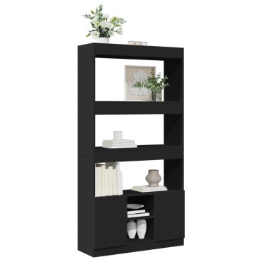 vidaXL Ντουλάπι Μαύρο 92x33x180cm από Επεξεργασμένο Ξύλο 1 τεμ.