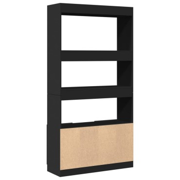 vidaXL Ντουλάπι Μαύρο 92x33x180cm από Επεξεργασμένο Ξύλο 1 τεμ.