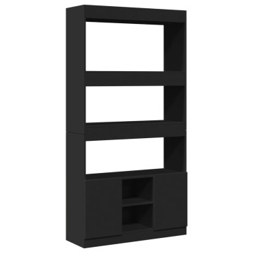vidaXL Ντουλάπι Μαύρο 92x33x180cm από Επεξεργασμένο Ξύλο 1 τεμ.