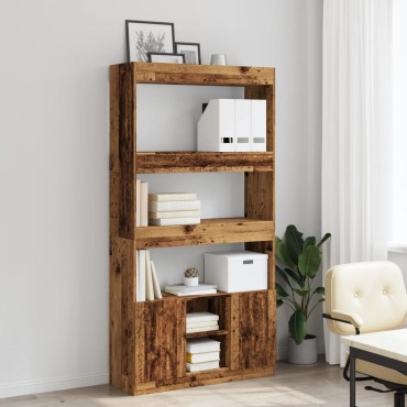 vidaXL Ντουλάπι Όψη Παλαιού Ξύλου 92x33x180cm Επεξεργασμένο Ξύλο 1 τεμ.
