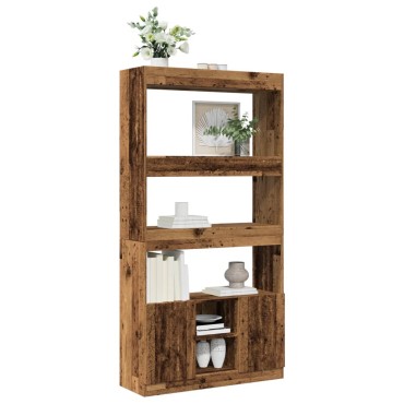 vidaXL Ντουλάπι Όψη Παλαιού Ξύλου 92x33x180cm Επεξεργασμένο Ξύλο 1 τεμ.