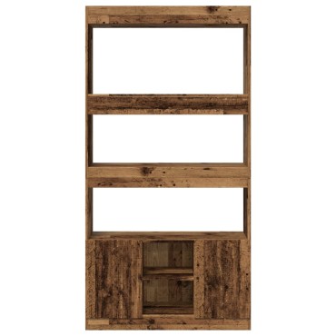 vidaXL Ντουλάπι Όψη Παλαιού Ξύλου 92x33x180cm Επεξεργασμένο Ξύλο 1 τεμ.