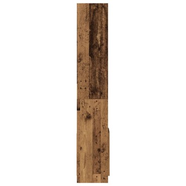 vidaXL Ντουλάπι Όψη Παλαιού Ξύλου 92x33x180cm Επεξεργασμένο Ξύλο 1 τεμ.