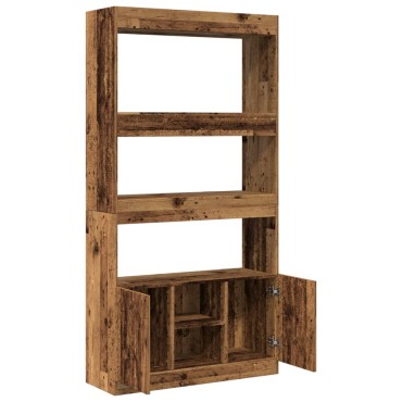 vidaXL Ντουλάπι Όψη Παλαιού Ξύλου 92x33x180cm Επεξεργασμένο Ξύλο 1 τεμ.