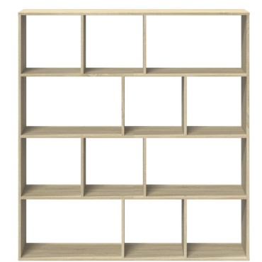 vidaXL Βιβλιοθήκη Χρώμα Sonoma Δρυς 132x29x141,5cm Επεξεργασμένο Ξύλο 1 τεμ.