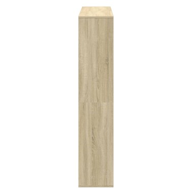 vidaXL Βιβλιοθήκη Χρώμα Sonoma Δρυς 132x29x141,5cm Επεξεργασμένο Ξύλο 1 τεμ.