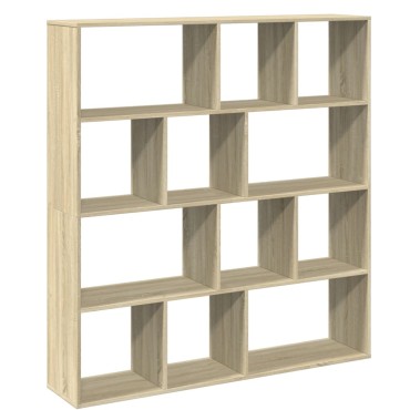 vidaXL Βιβλιοθήκη Χρώμα Sonoma Δρυς 132x29x141,5cm Επεξεργασμένο Ξύλο 1 τεμ.