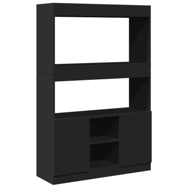 vidaXL Ντουλάπι Μαύρο 92x33x140cm από Επεξεργασμένο Ξύλο 1 τεμ.