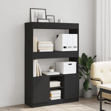 vidaXL Ντουλάπι Μαύρο 92x33x140cm από Επεξεργασμένο Ξύλο 1 τεμ.