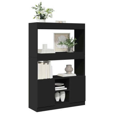 vidaXL Ντουλάπι Μαύρο 92x33x140cm από Επεξεργασμένο Ξύλο 1 τεμ.