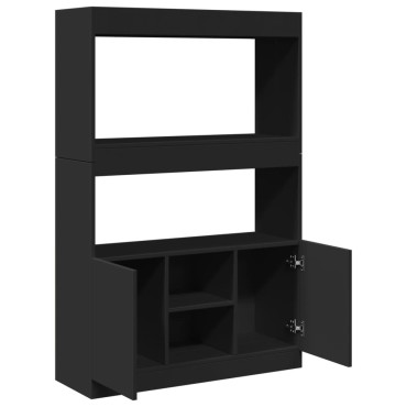 vidaXL Ντουλάπι Μαύρο 92x33x140cm από Επεξεργασμένο Ξύλο 1 τεμ.
