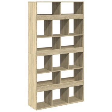 vidaXL Βιβλιοθήκη/Διαχωριστικό Χώρου Δρυς 100x33x187,5cm Επεξ. Ξύλο 1 τεμ.