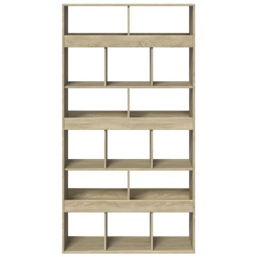 vidaXL Βιβλιοθήκη/Διαχωριστικό Χώρου Δρυς 100x33x187,5cm Επεξ. Ξύλο 1 τεμ.