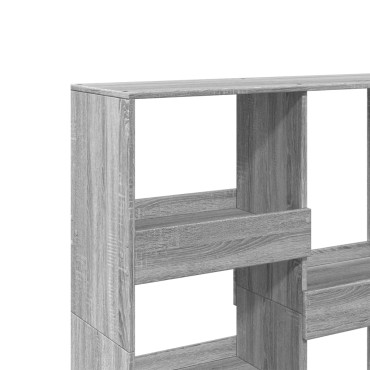 vidaXL Βιβλιοθήκη/Διαχωριστικό Χώρου Γκρι 100x33x115cm Επεξ. Ξύλο 1 τεμ.