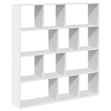 vidaXL Βιβλιοθήκη Λευκή 132x29x141,5cm από Επεξεργασμένο Ξύλο 1 τεμ.