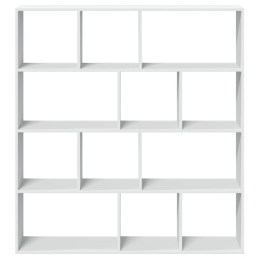 vidaXL Βιβλιοθήκη Λευκή 132x29x141,5cm από Επεξεργασμένο Ξύλο 1 τεμ.