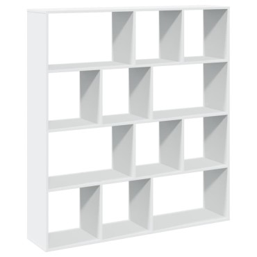 vidaXL Βιβλιοθήκη Λευκή 132x29x141,5cm από Επεξεργασμένο Ξύλο 1 τεμ.