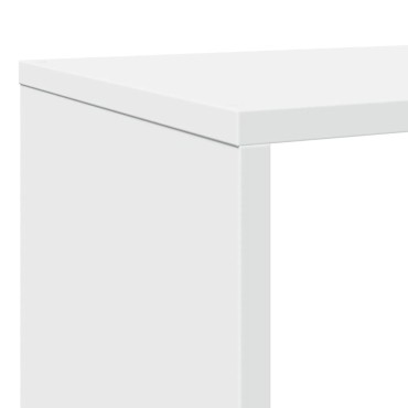 vidaXL Βιβλιοθήκη Λευκή 132x29x141,5cm από Επεξεργασμένο Ξύλο 1 τεμ.