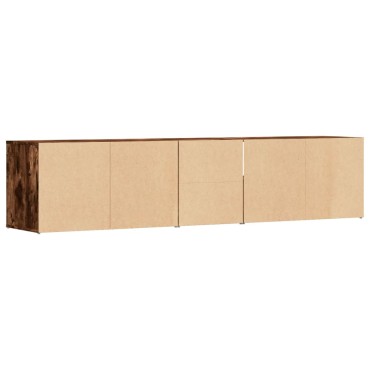 vidaXL Γωνιακό Έπιπλο Καπνιστή δρυς 200x40x45cm από Επεξεργ. Ξύλο 1 τεμ.
