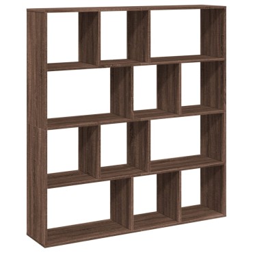 vidaXL Βιβλιοθήκη Καφέ Δρυς 132x29x141,5cm από Επεξεργασμένο Ξύλο 1 τεμ.