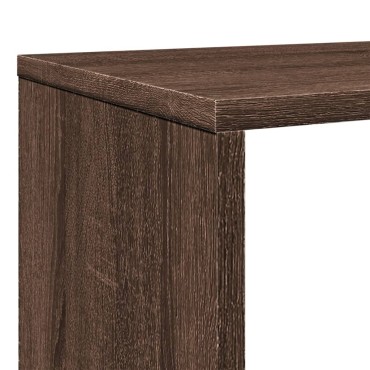 vidaXL Βιβλιοθήκη Καφέ Δρυς 132x29x141,5cm από Επεξεργασμένο Ξύλο 1 τεμ.