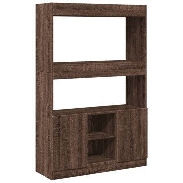 vidaXL Ντουλάπι Καφέ Δρυς 92x33x140cm από Επεξεργασμένο Ξύλο 1 τεμ.