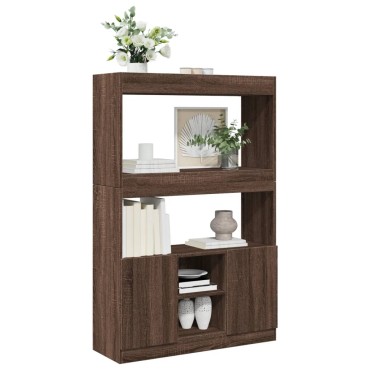 vidaXL Ντουλάπι Καφέ Δρυς 92x33x140cm από Επεξεργασμένο Ξύλο 1 τεμ.