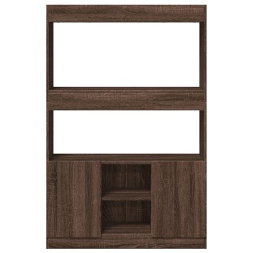 vidaXL Ντουλάπι Καφέ Δρυς 92x33x140cm από Επεξεργασμένο Ξύλο 1 τεμ.