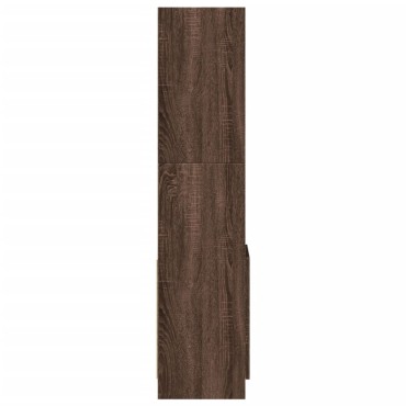 vidaXL Ντουλάπι Καφέ Δρυς 92x33x140cm από Επεξεργασμένο Ξύλο 1 τεμ.