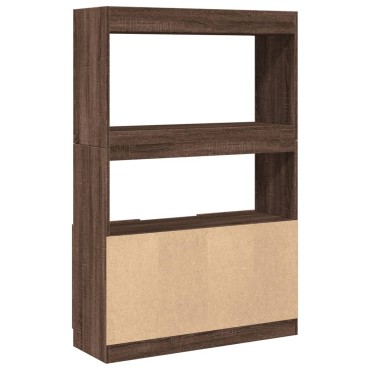 vidaXL Ντουλάπι Καφέ Δρυς 92x33x140cm από Επεξεργασμένο Ξύλο 1 τεμ.