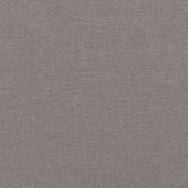 vidaXL Κρεβάτι Boxspring με Στρώμα Taupe 120x190cm Υφασμάτινο 1 τεμ. - Μονό