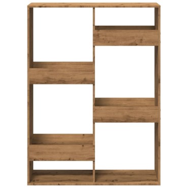 vidaXL Βιβλιοθήκη/Διαχωριστικό Χώρου Δρυς 100x33x135cm Επεξ. Ξύλο 1 τεμ.