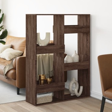 vidaXL Βιβλιοθήκη/Διαχωριστικό Χώρου Δρυς 100x33x135cm Επεξ. Ξύλο 1 τεμ.