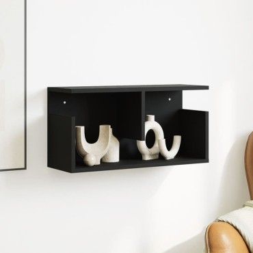 vidaXL Ντουλάπι Τοίχου Μαύρο 60x20x30cm από Επεξεργασμένο Ξύλο 1 τεμ.