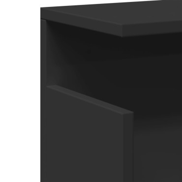 vidaXL Ντουλάπι Τοίχου Μαύρο 60x20x30cm από Επεξεργασμένο Ξύλο 1 τεμ.
