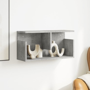 vidaXL Ντουλάπι Τοίχου Γκρι Σκυρ. 60x20x30cm από Επεξεργασμένο Ξύλο 1 τεμ.