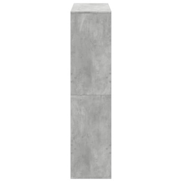 vidaXL Βιβλιοθήκη/Διαχωριστικό Χώρου Γκρι 100x33x135cm Επεξ. Ξύλο 1 τεμ.