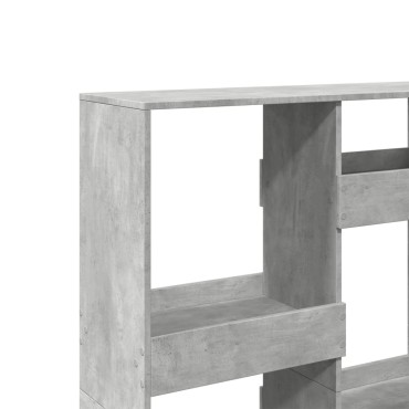 vidaXL Βιβλιοθήκη/Διαχωριστικό Χώρου Γκρι 100x33x135cm Επεξ. Ξύλο 1 τεμ.