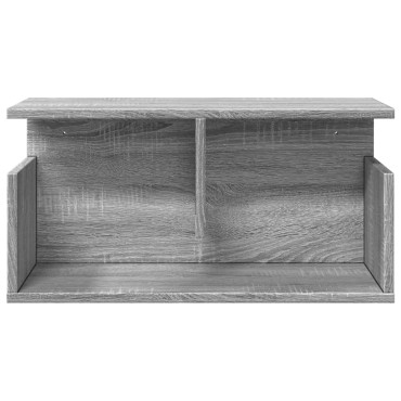 vidaXL Ντουλάπι Τοίχου Γκρι Sonoma 60x20x30cm από Επεξεργασμένο Ξύλο 1 τεμ.