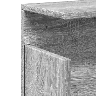 vidaXL Ντουλάπι Τοίχου Γκρι Sonoma 60x20x30cm από Επεξεργασμένο Ξύλο 1 τεμ.