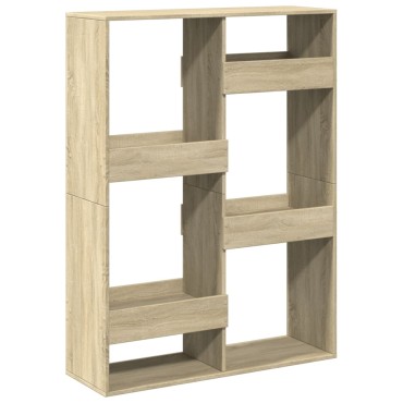 vidaXL Βιβλιοθήκη/Διαχωριστικό Χώρου Δρυς 100x33x135cm Επεξ. Ξύλο 1 τεμ.