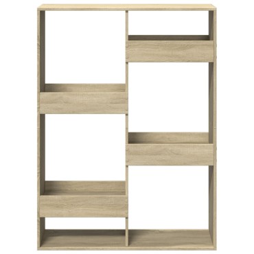 vidaXL Βιβλιοθήκη/Διαχωριστικό Χώρου Δρυς 100x33x135cm Επεξ. Ξύλο 1 τεμ.