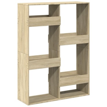 vidaXL Βιβλιοθήκη/Διαχωριστικό Χώρου Δρυς 100x33x135cm Επεξ. Ξύλο 1 τεμ.